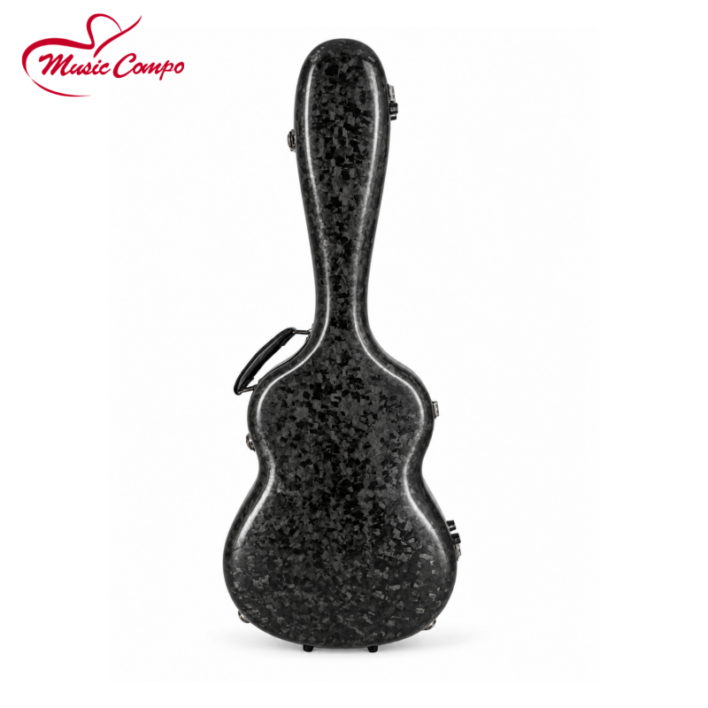 Carbon Fiber Classical Guitar Case with Reinforced Rim (12K Forged Carbon) 